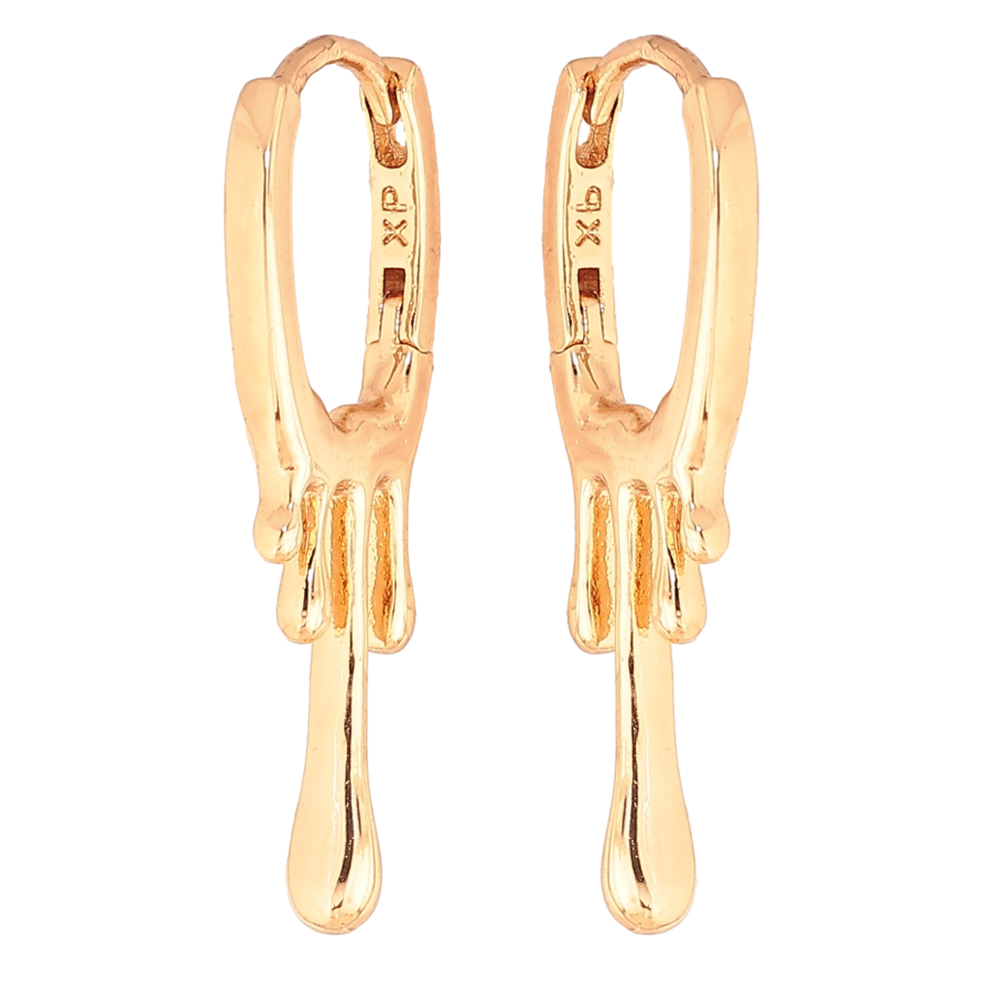 Серьги Xuping цвет позолота 18К колечки декоративные фото №1