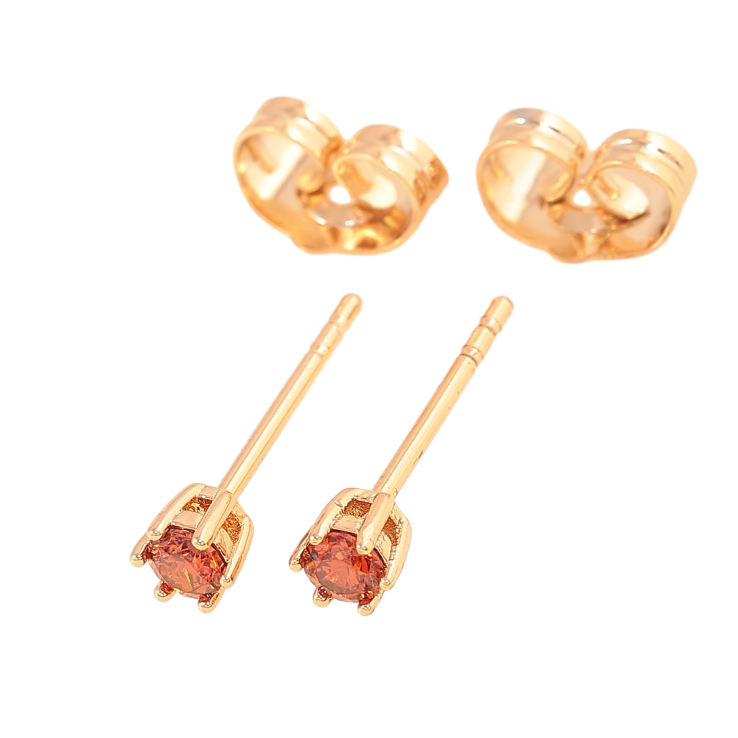 Серьги Xuping цвет позолота 18К пусеты красные кристаллы в 6-ти крапановой оправе ø 3мм фото №21 Серьги Xuping цвет позолота 18К пусеты красные кристаллы в 6-ти крапановой оправе ø 3мм фото №21