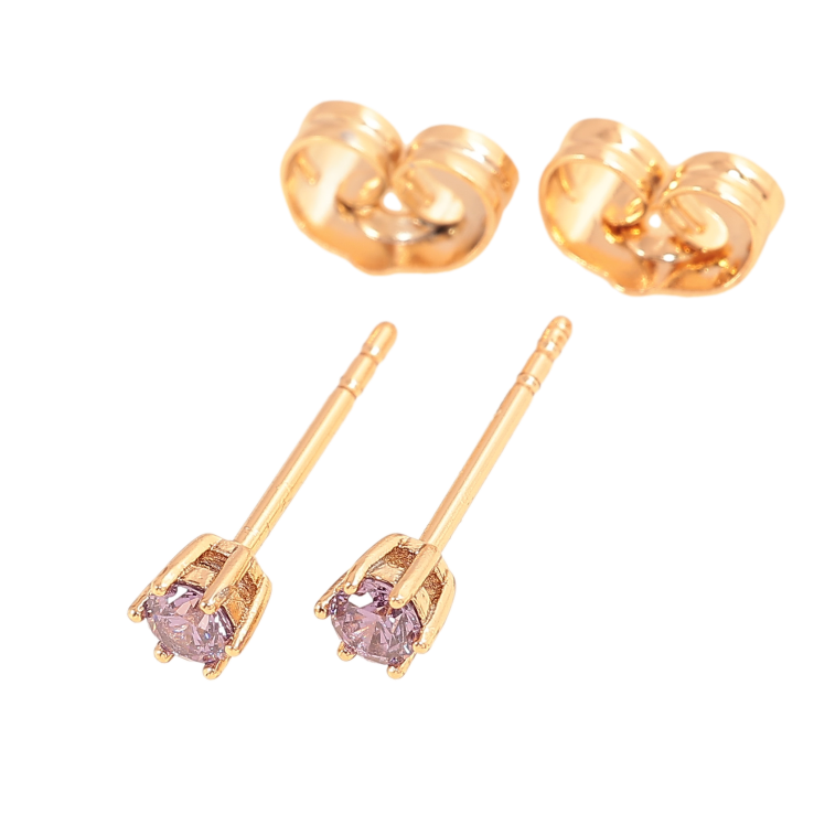 Серьги Xuping цвет позолота 18К пусеты сиреневые кристаллы в 6-ти крапановой оправе ø 3мм фото №22 Серьги Xuping цвет позолота 18К пусеты сиреневые кристаллы в 6-ти крапановой оправе ø 3мм фото №22