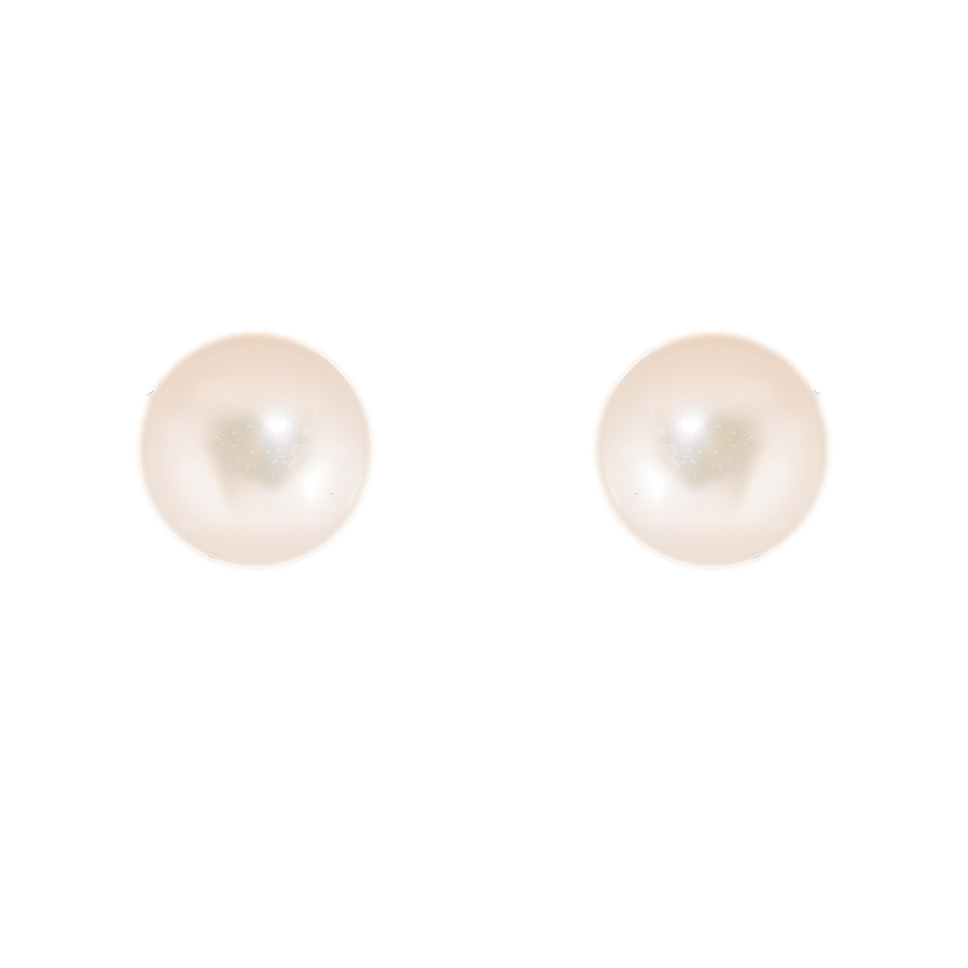 Сережки замок на магніті "Перлини" ø 7мм фото №1