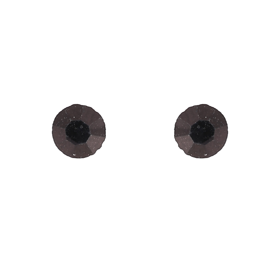 Сережки замок на магніті "Чорні кристали" ø 5мм фото №1 Сережки замок на магніті "Чорні кристали" ø 5мм фото №1