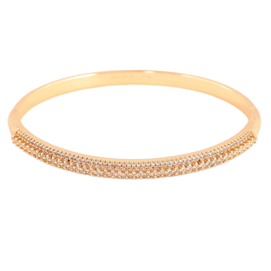 Браслет Xuping цвет Позолота 18K "Инкрустация кристаллами" ø 6см фото №1