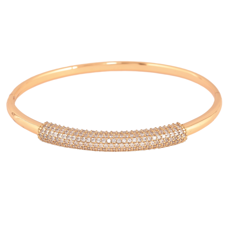 Браслет Xuping цвет Позолота 18K "Инкрустация кристаллами" ø 6см фото №1