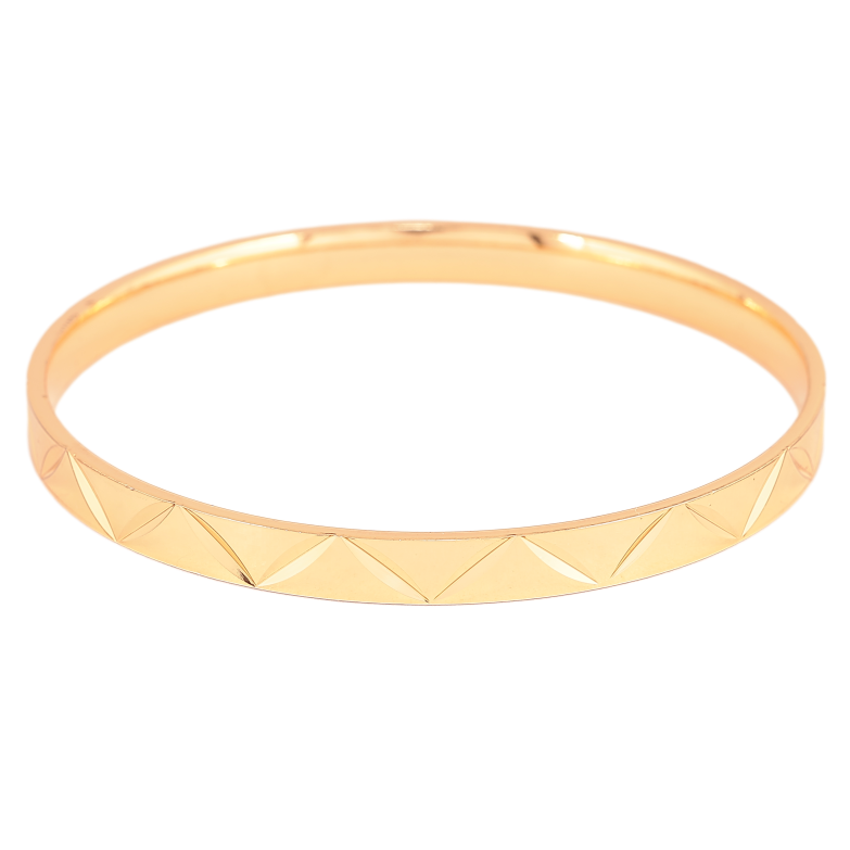 Браслет Xuping цвет Позолота 18K "Декоративный узор, шир. 6мм" ø 6.4см фото №1