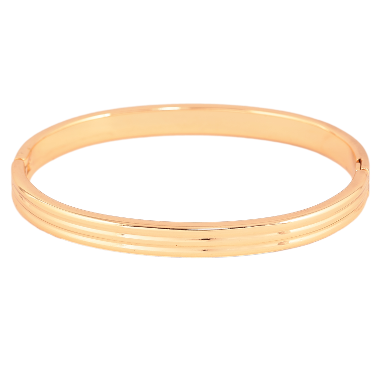 Браслет Xuping цвет Позолота 18K "Декоративный узор, шир. 6мм" ø 6см фото №1