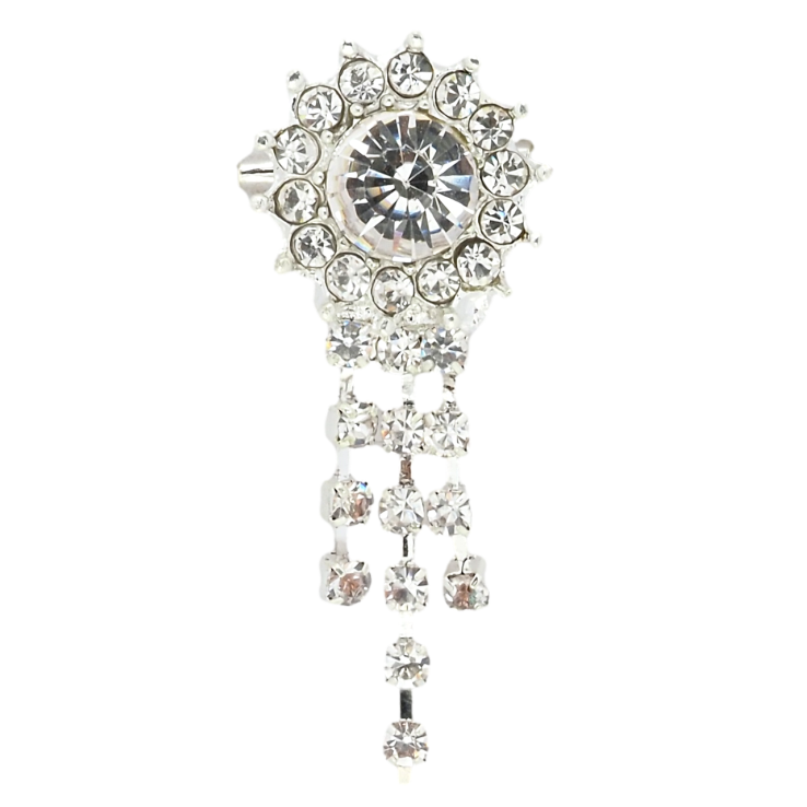 Брошка Квітка з стразами фото №10