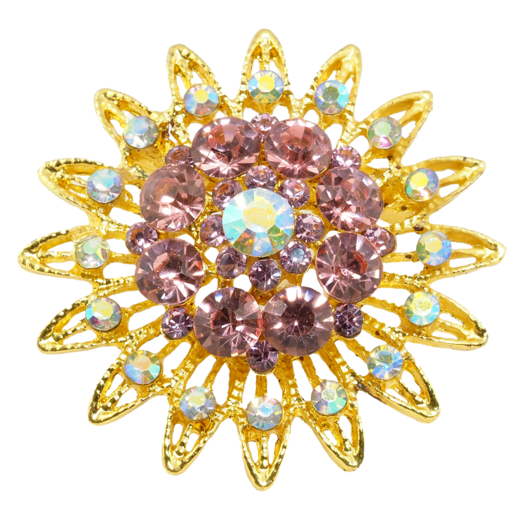 Брошка Квітка з стразами фото №25