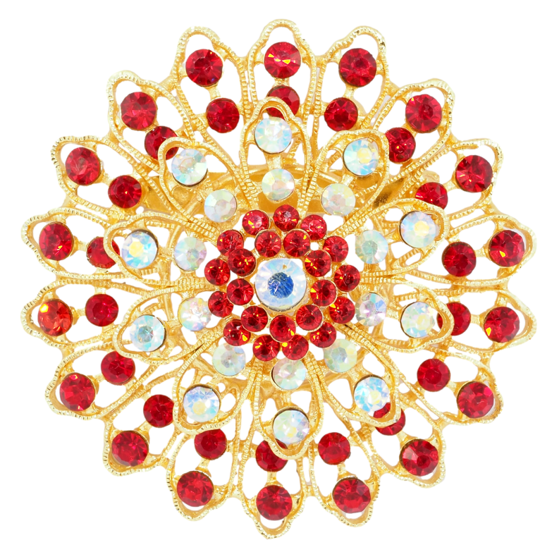 Брошка Червона квітка фото №2