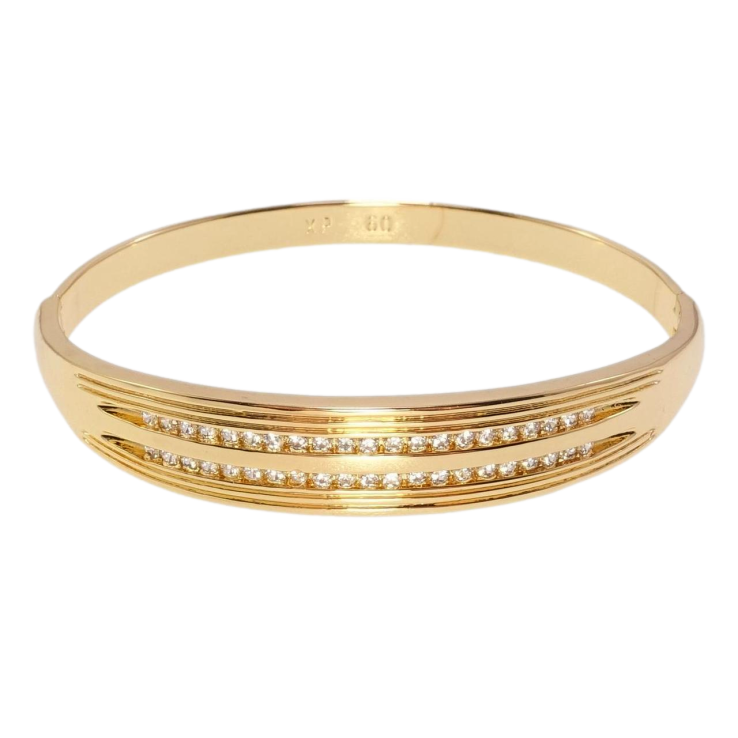 Браслет Xuping Позолота 18K Дорожки циркония ø 5,7см фото №22