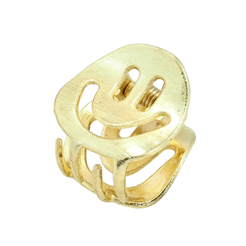 Краб металевий Смайлик довжина 1.8см фото №1 Краб металевий Смайлик довжина 1.8см фото №1