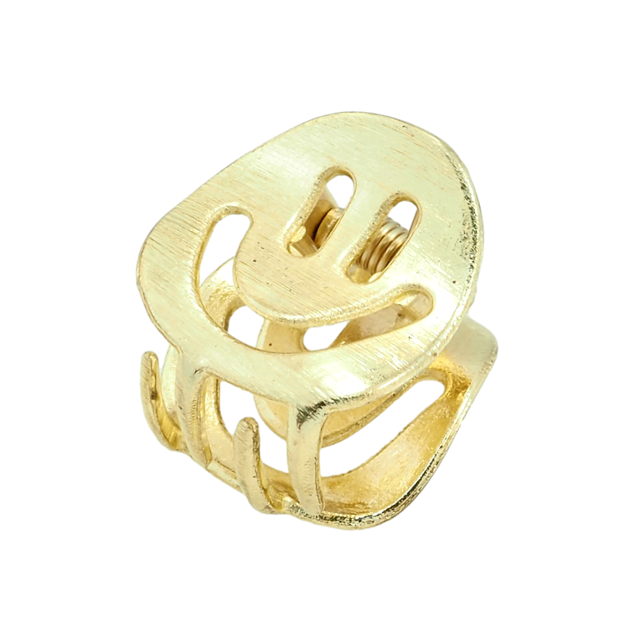 Краб металевий Смайлик довжина 1.8см фото №1 Краб металевий Смайлик довжина 1.8см фото №1