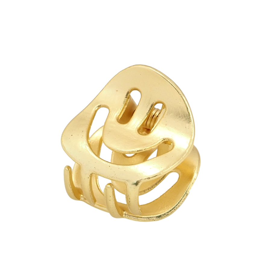 Краб металевий Смайлик довжина 1.8см фото №1 Краб металевий Смайлик довжина 1.8см фото №1