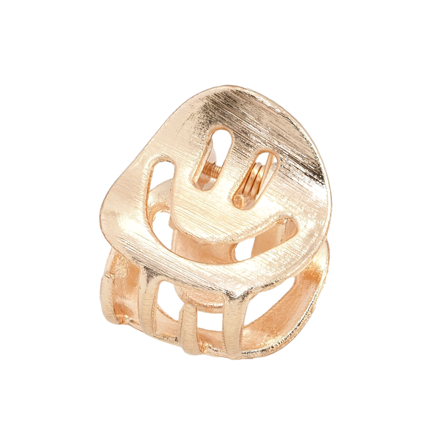 Краб металевий Смайлик довжина 1.8см фото №1 Краб металевий Смайлик довжина 1.8см фото №1