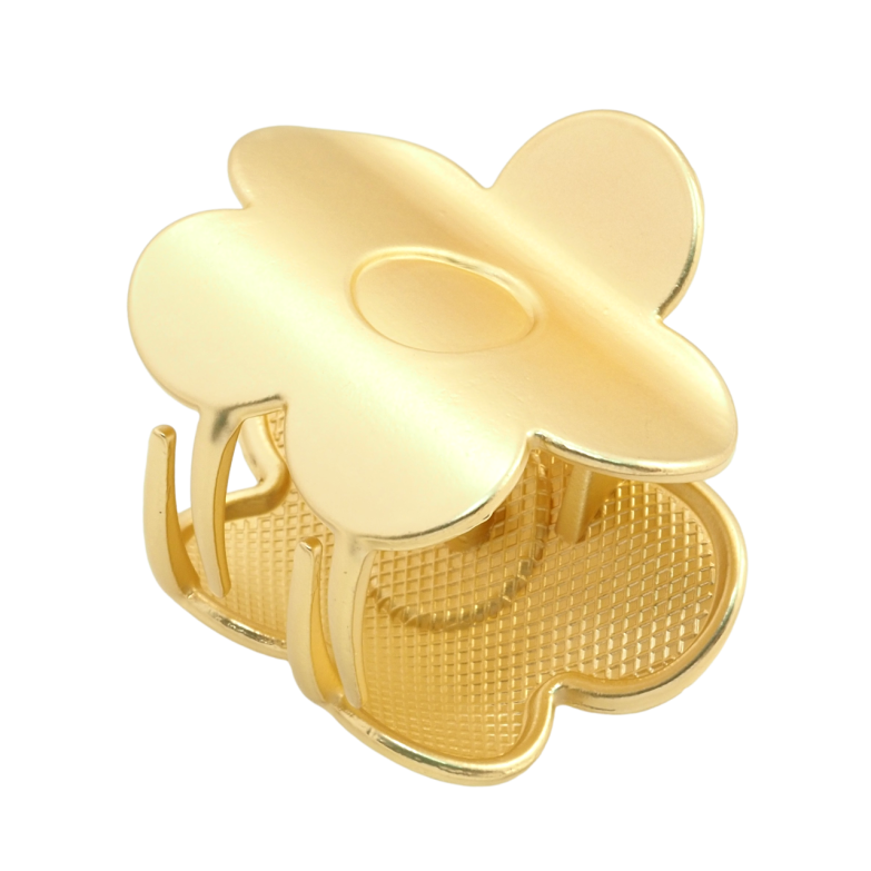 Краб металевий Квіточка довжина 3.6см, матове напилення фото №4