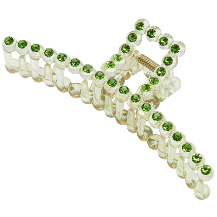 Краб пластиковий Дуга з зеленими стразами довжина 11.8см фото №13 Краб пластиковий Дуга з зеленими стразами довжина 11.8см фото №13