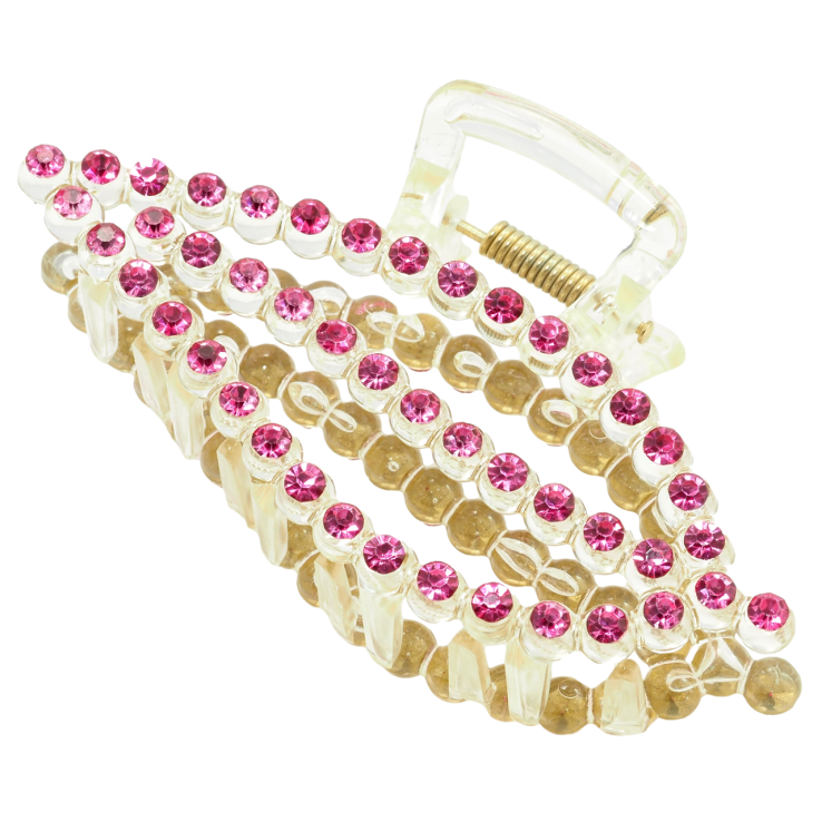 Краб пластиковий Листочок з рожевими стразами довжина 10.5см фото №8 Краб пластиковий Листочок з рожевими стразами довжина 10.5см фото №8