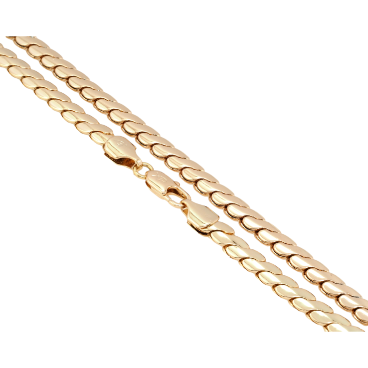 Ланцюжок Xuping Позолота 18K Плетіння Серпантин довжина 55см х 6мм фото №21 Ланцюжок Xuping Позолота 18K Плетіння Серпантин довжина 55см х 6мм фото №21