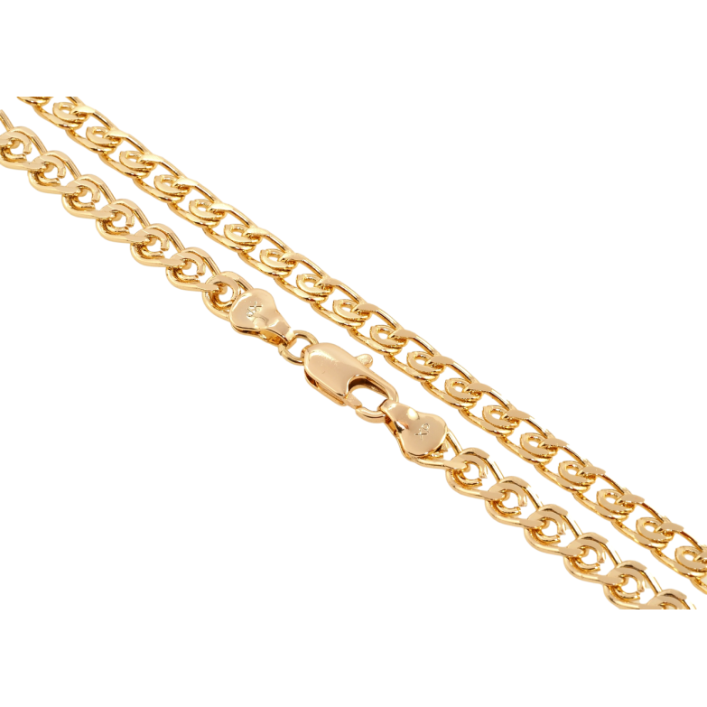 Цепочка Xuping Позолота 18K Плетение Лав длина 50см х 6мм фото №1 Цепочка Xuping Позолота 18K Плетение Лав длина 50см х 6мм фото №1