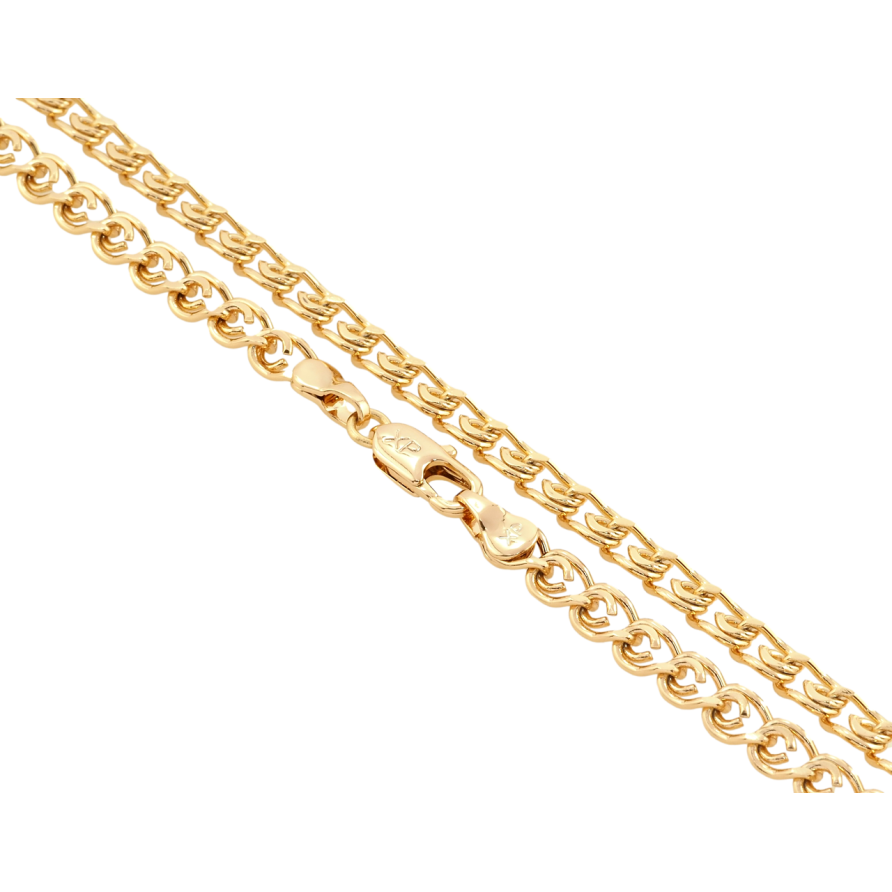 Ланцюжок Xuping Позолота 18K Плетіння Лав довжина 54см х 5мм фото №1 Ланцюжок Xuping Позолота 18K Плетіння Лав довжина 54см х 5мм фото №1