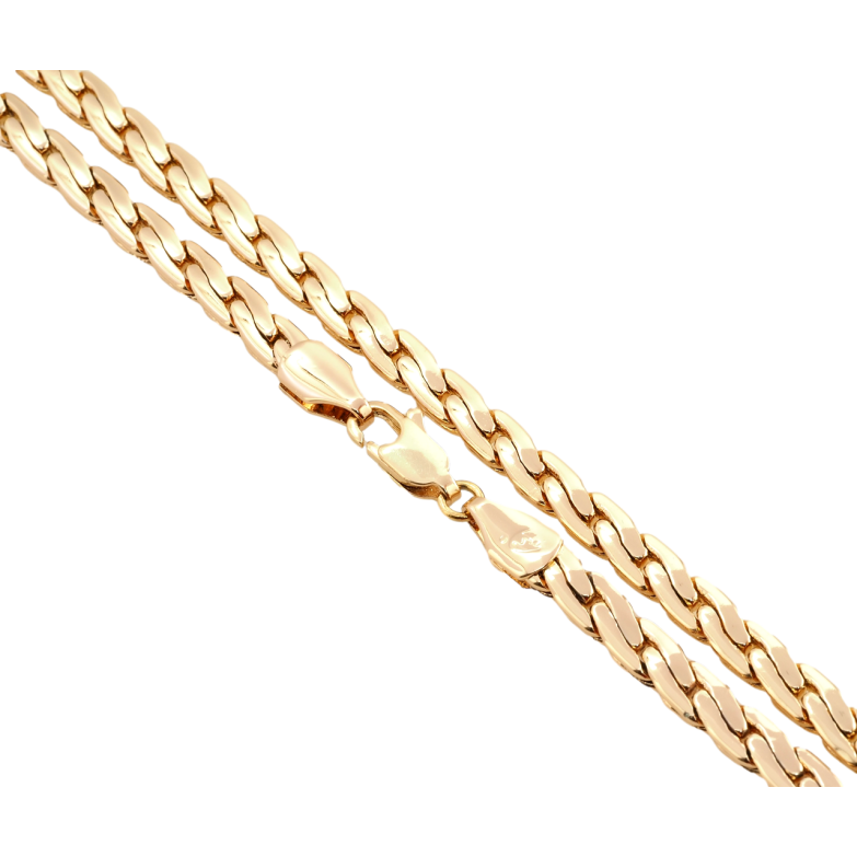 Ланцюжок Xuping Позолота 18K Плетіння Фантазійне довжина 54см х 5мм фото №2 Ланцюжок Xuping Позолота 18K Плетіння Фантазійне довжина 54см х 5мм фото №2