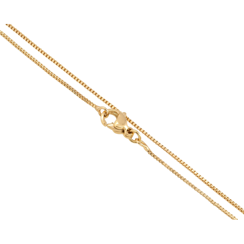 Цепочка Xuping Позолота 18K Плетение Венецианское длина 60см х 1мм фото №6