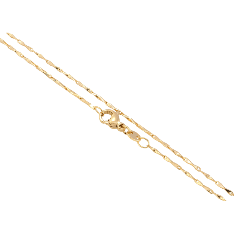 Цепочка Xuping Позолота 18K Плетение Санрей длина 46см х 1мм фото №1 Цепочка Xuping Позолота 18K Плетение Санрей длина 46см х 1мм фото №1