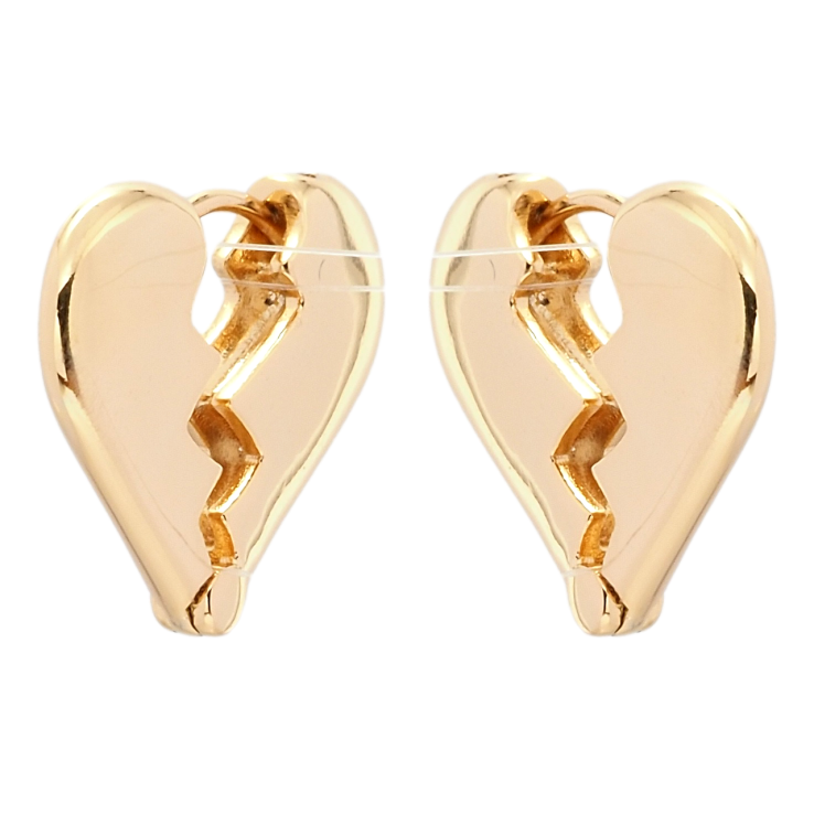 Сережки Xuping Позолота 18K колечка Розбите серце фото №20 Сережки Xuping Позолота 18K колечка Розбите серце фото №20