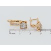 Сережки Xuping Позолота 18K англійський замок Декоративні квіточки з цирконієм фото №2