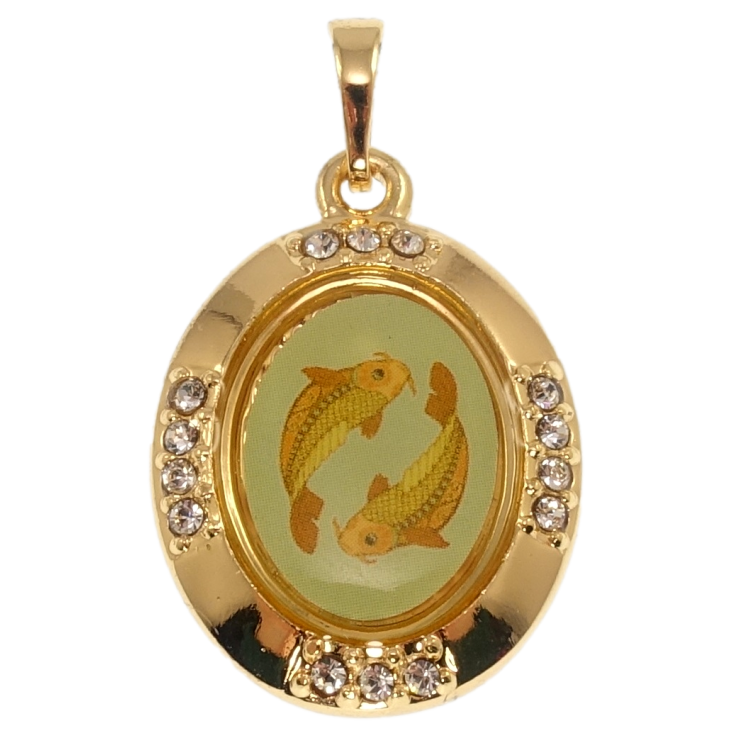 Кулон Xuping Позолота 18K Знак Зодіаку Риби для ланцюжка до 5мм фото №24 Кулон Xuping Позолота 18K Знак Зодіаку Риби для ланцюжка до 5мм фото №24