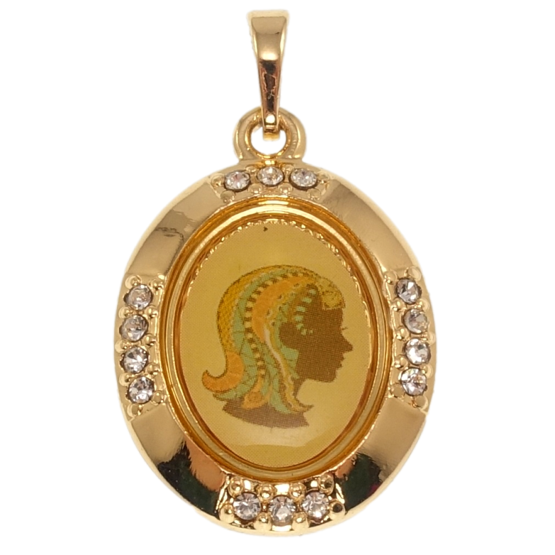 Кулон Xuping Позолота 18K Знак Зодиака Дева для цепочки до 5мм фото №1