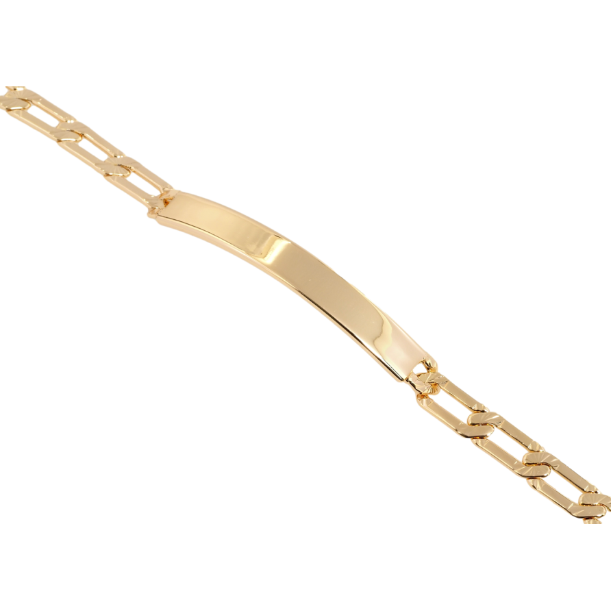 Браслет Xuping Позолота 18K Цепочка с вставкой пластина размер 18.5см х 6мм фото №1