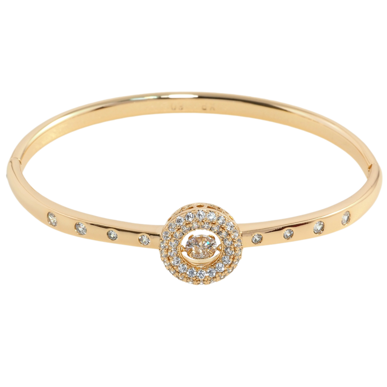 Браслет Xuping Позолота 18K Танцюючий кристал ø 6см фото №2