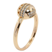Кольцо Xuping Позолота 18K Шарик с узором корона фото №2