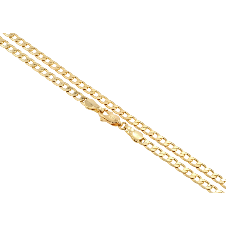 Ланцюжок Xuping Позолота 18K Плетіння Панцирне Кручене довжина 44см х 4мм фото №1