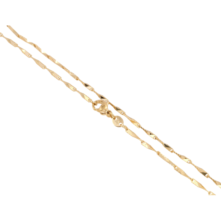 Ланцюжок Xuping Позолота 18K Плетіння Гурмета Рада довжина 46см х 2мм фото №11 Ланцюжок Xuping Позолота 18K Плетіння Гурмета Рада довжина 46см х 2мм фото №11