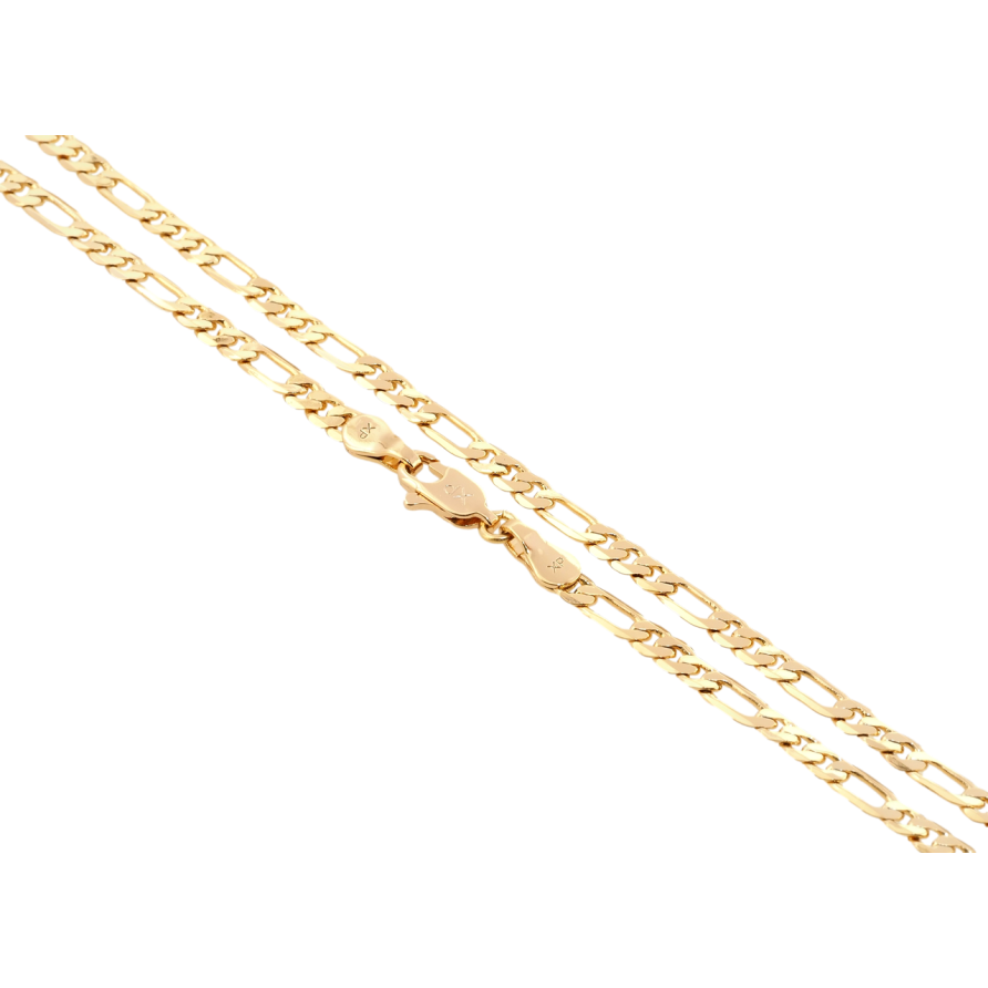 Ланцюжок Xuping Позолота 18K Плетіння Фігаро довжина 45см х 4мм фото №1