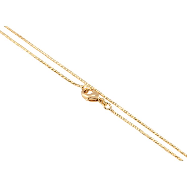 Ланцюжок Xuping Позолота 18K Плетіння Ювелірний шнур довжина 61см х 1мм фото №2 Ланцюжок Xuping Позолота 18K Плетіння Ювелірний шнур довжина 61см х 1мм фото №2