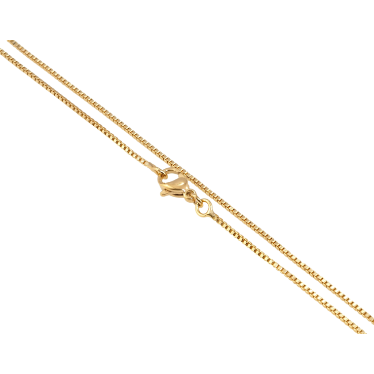 Ланцюжок Xuping Позолота 18K Плетіння Венеціанське довжина 61см х 1мм фото №2 Ланцюжок Xuping Позолота 18K Плетіння Венеціанське довжина 61см х 1мм фото №2