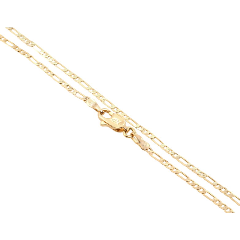 Ланцюжок Xuping Позолота 18K Плетіння Фігаро довжина 45см х 2мм фото №1