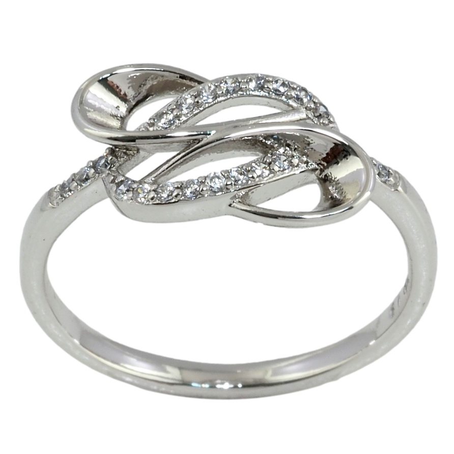 Каблучка Xuping Родій Фантазійний орнамент з цирконієм фото №1