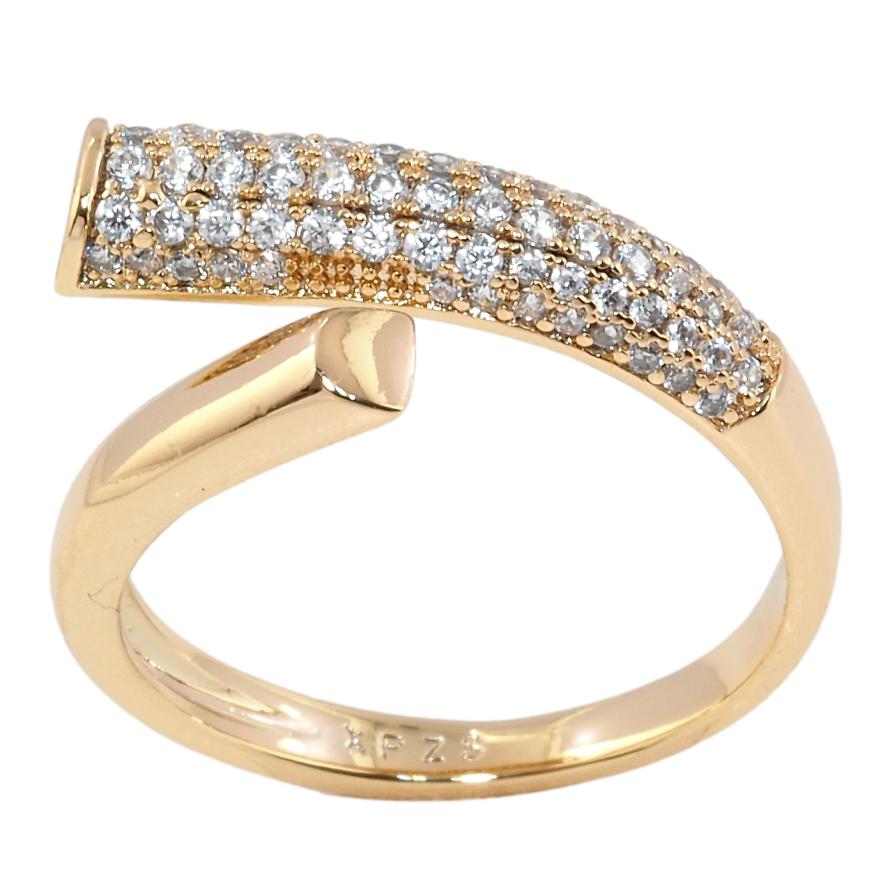 Кольцо Xuping Позолота 18K Инкрустация цирконием фото №1