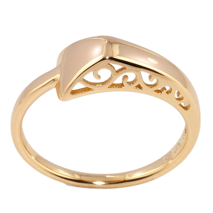 Кольцо Xuping Позолота 18K Вензельный резной орнамент фото №2