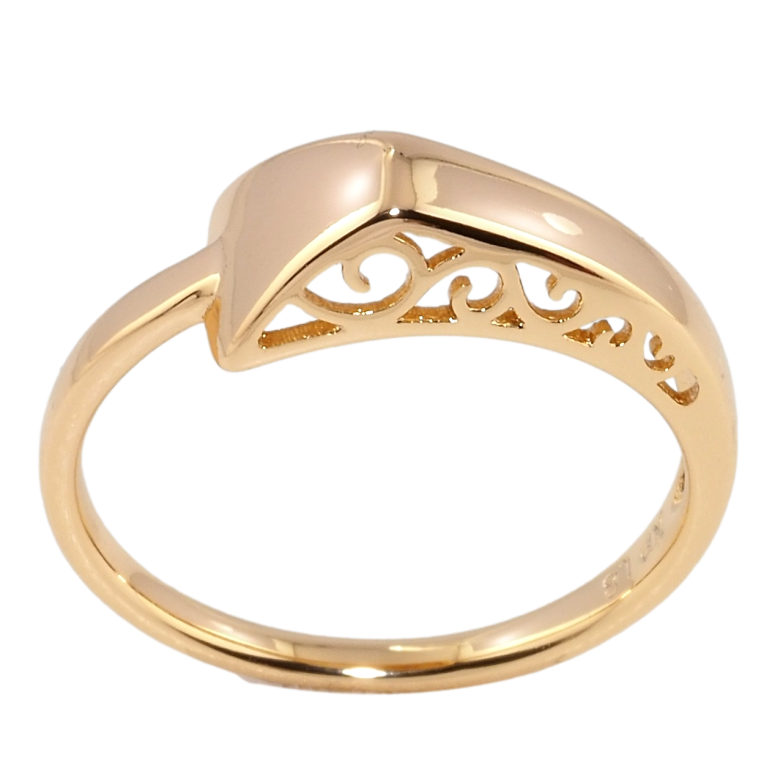 Кольцо Xuping Позолота 18K Вензельный резной орнамент фото №3