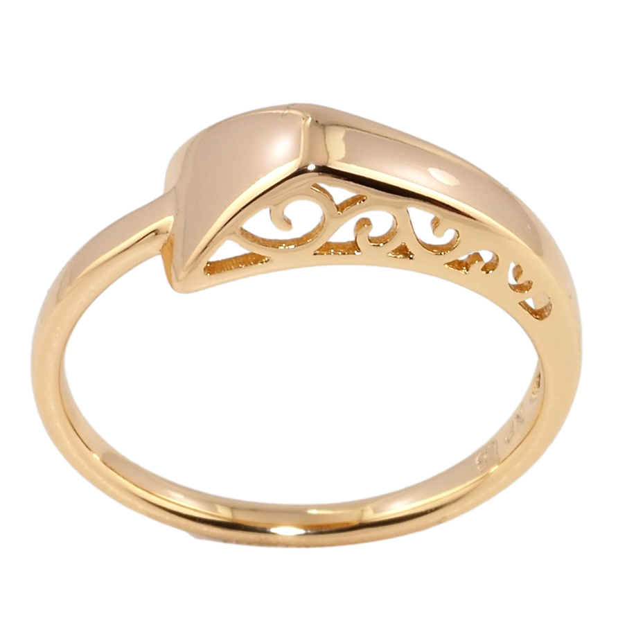 Кольцо Xuping Позолота 18K Вензельный резной орнамент фото №1