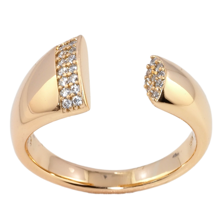 Кольцо Xuping Позолота 18K Инкрустация цирконием фото №17