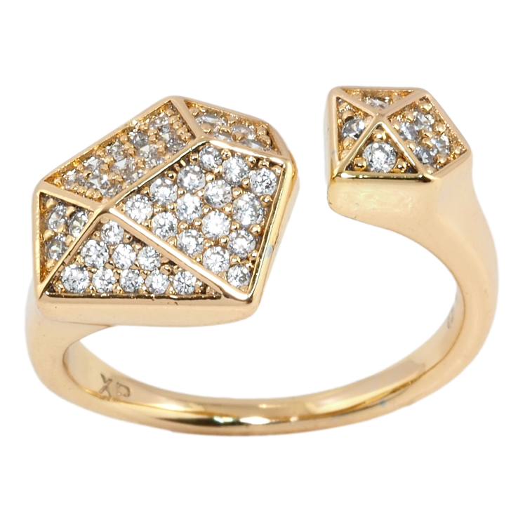 Кольцо Xuping Позолота 18K Орнамент диамант инкрустация цирконием фото №16