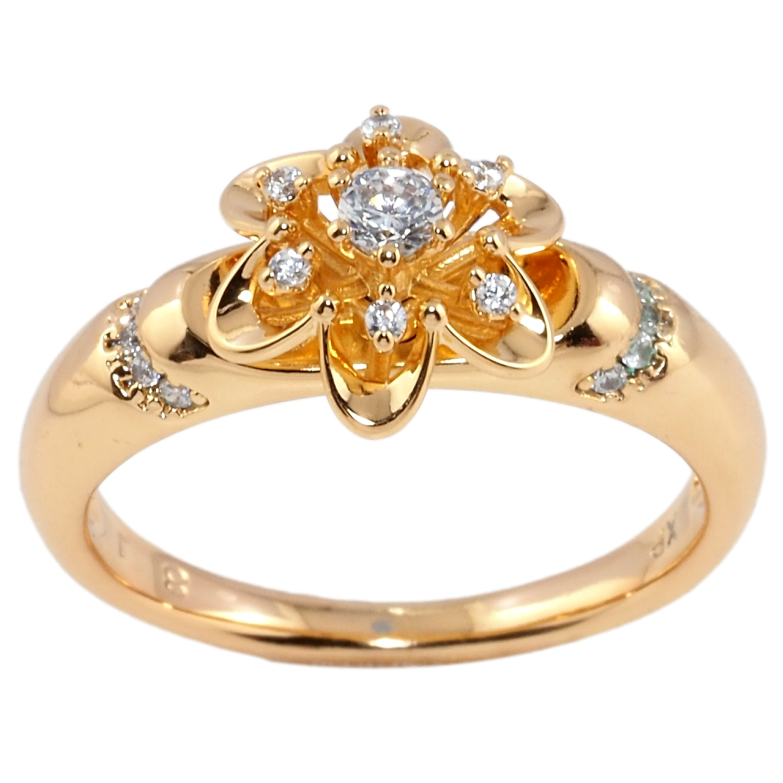 Кольцо Xuping Позолота 18K Цветочек фото №1