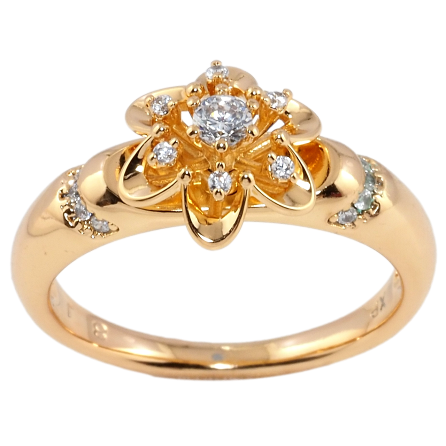 Каблучка Xuping Позолота 18K Квіточка фото №1