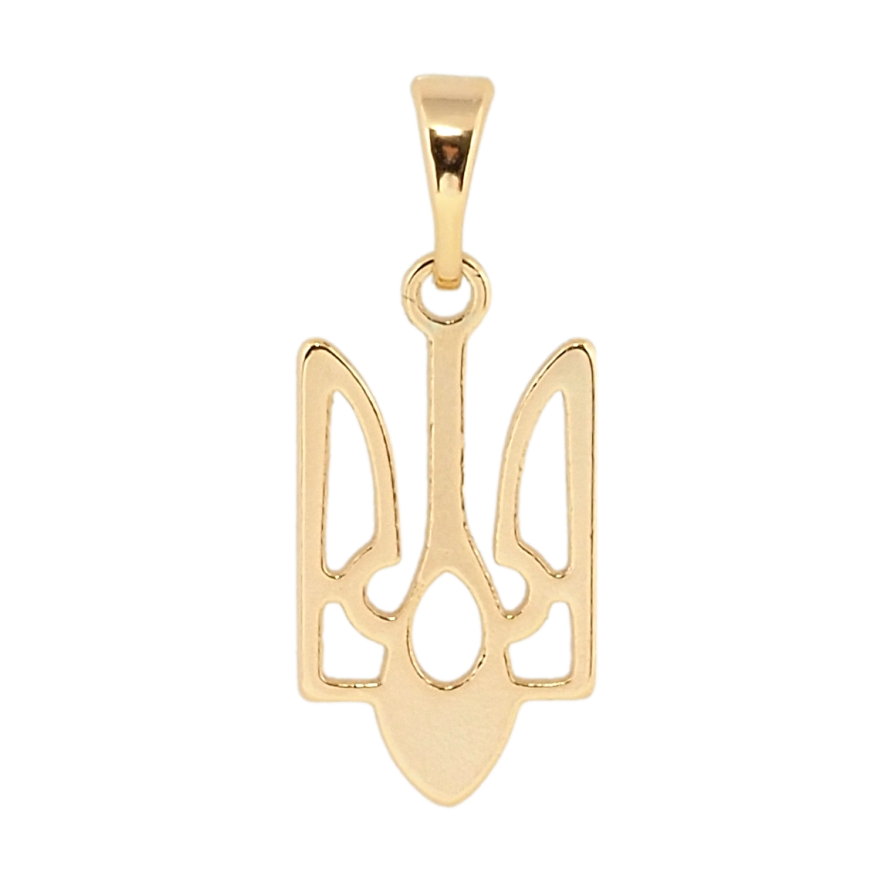 Кулон Xuping колір 18K Герб України для ланцюжка до 5мм фото №1