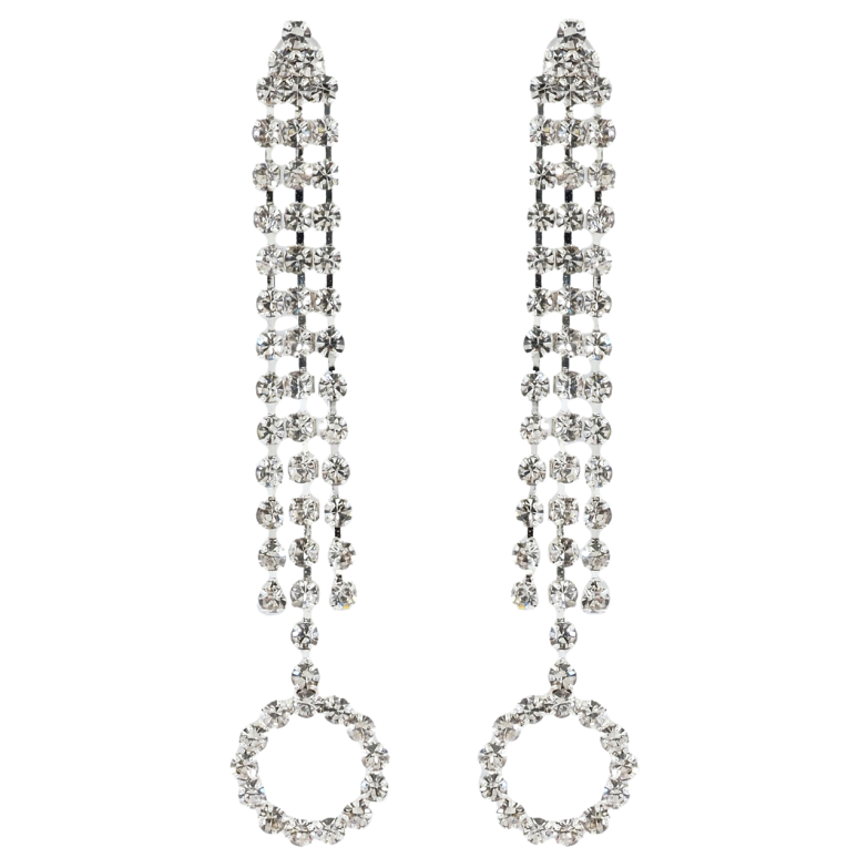 Серьги пусеты Декоративные подвески со стразами фото №1 Серьги пусеты Декоративные подвески со стразами фото №1